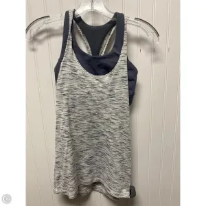 Athletic Tank Top By Lululemon In Grey & White, Size: S