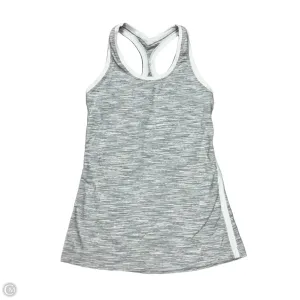 Athletic Tank Top By Lululemon In Grey & White, Size: Xs