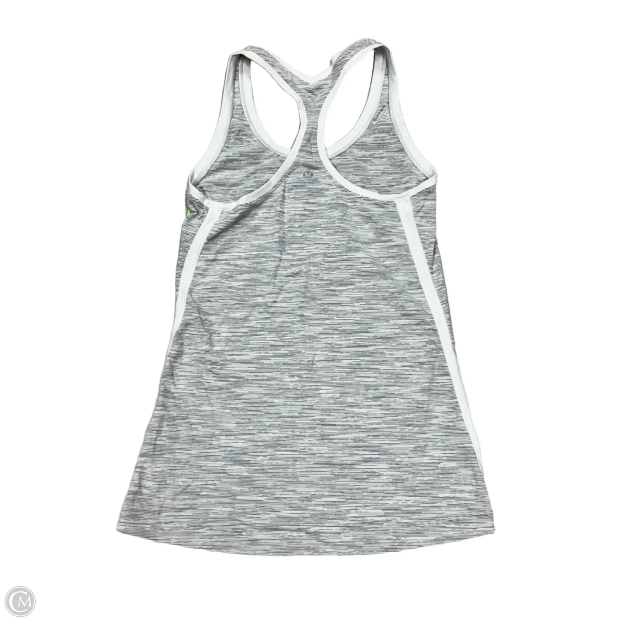 Athletic Tank Top By Lululemon In Grey & White, Size: Xs