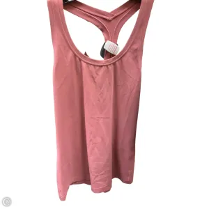 Athletic Tank Top By Lululemon In Rose Gold, Size: S