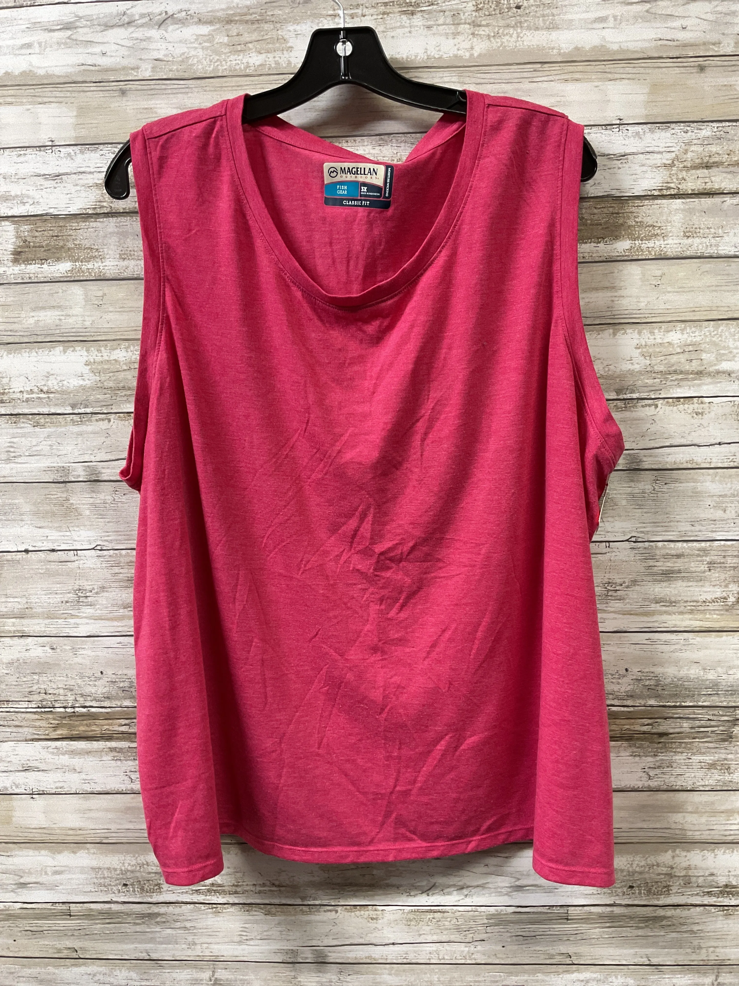Athletic Tank Top By Magellan In Red, Size:3X
