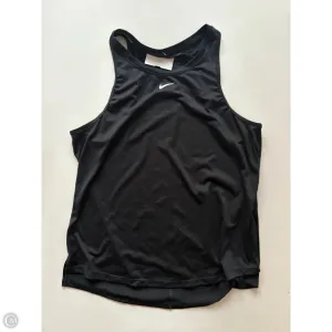 Athletic Tank Top By Nike Apparel In Black, Size: M