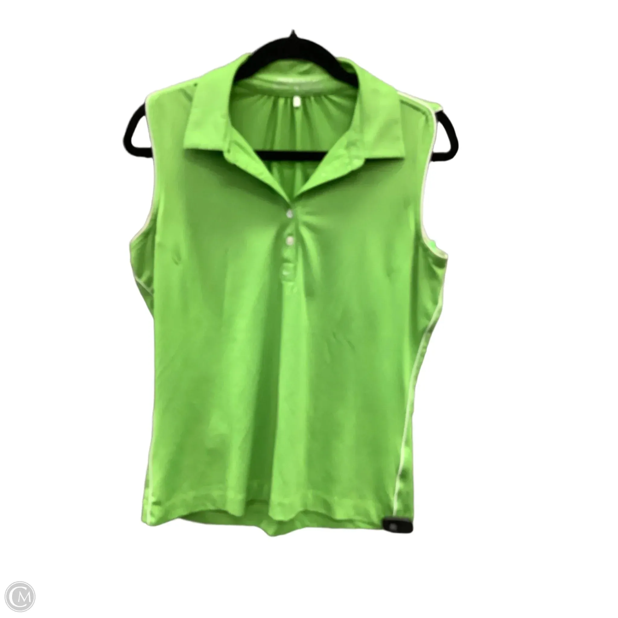 Athletic Tank Top By Nike Apparel In Green, Size: M