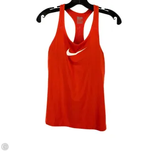 Athletic Tank Top By Nike In Red, Size: S