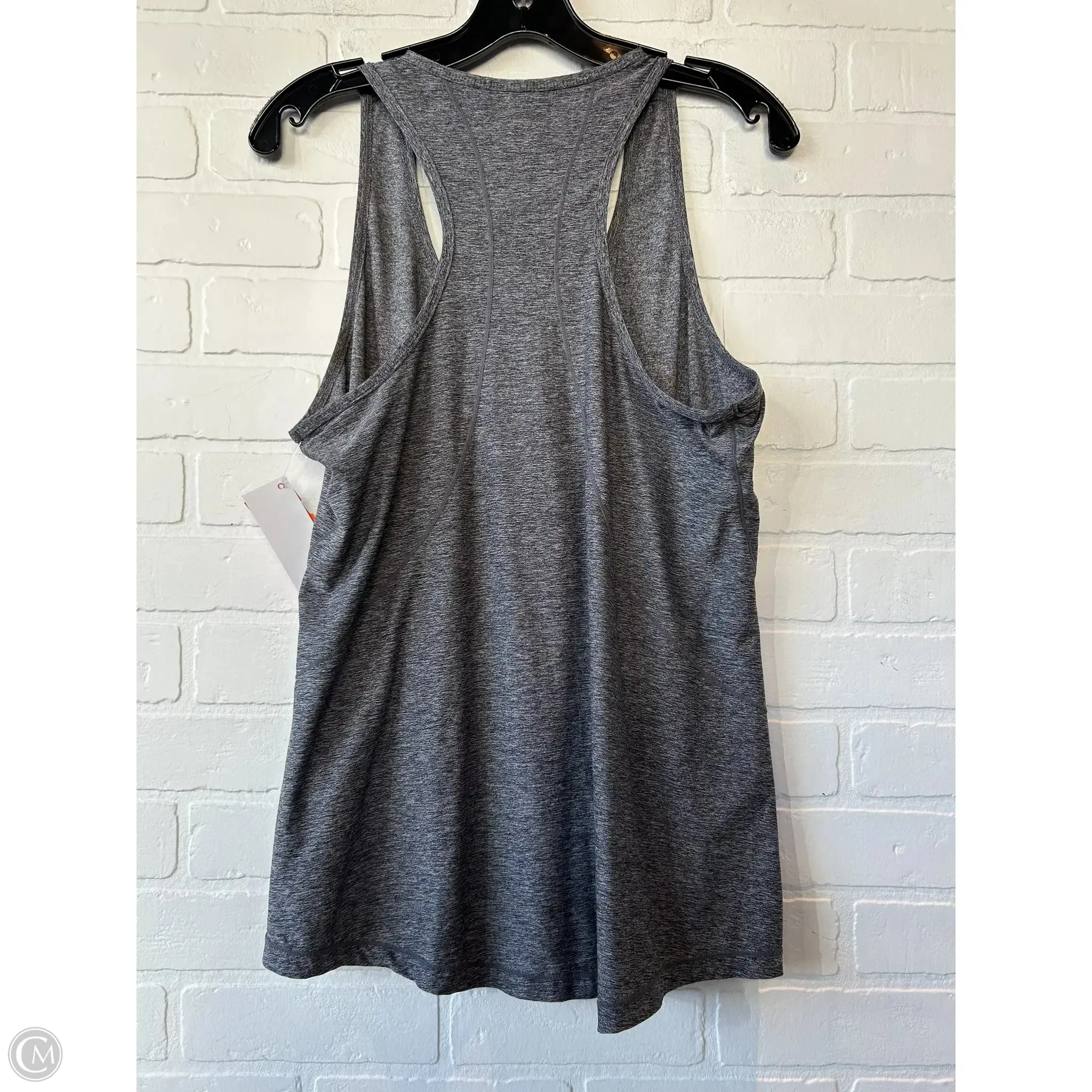Athletic Tank Top By Reebok In Grey, Size: L