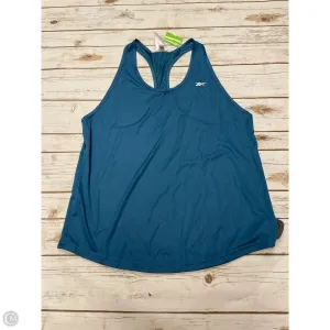 Athletic Tank Top By Reebok In Teal, Size: Xl