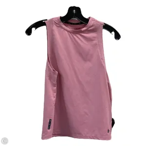 Athletic Tank Top By Under Armour In Pink, Size: Xs