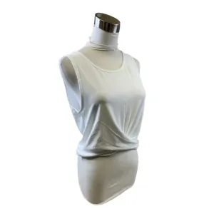 Athletic Tank Top By Yogalicious In White, Size: L