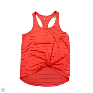 Athletic Tank Top By Zyia In Orange, Size: M