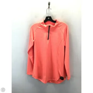 Athletic Top Long Sleeve Collar By Clothes Mentor In Orange, Size: Xl