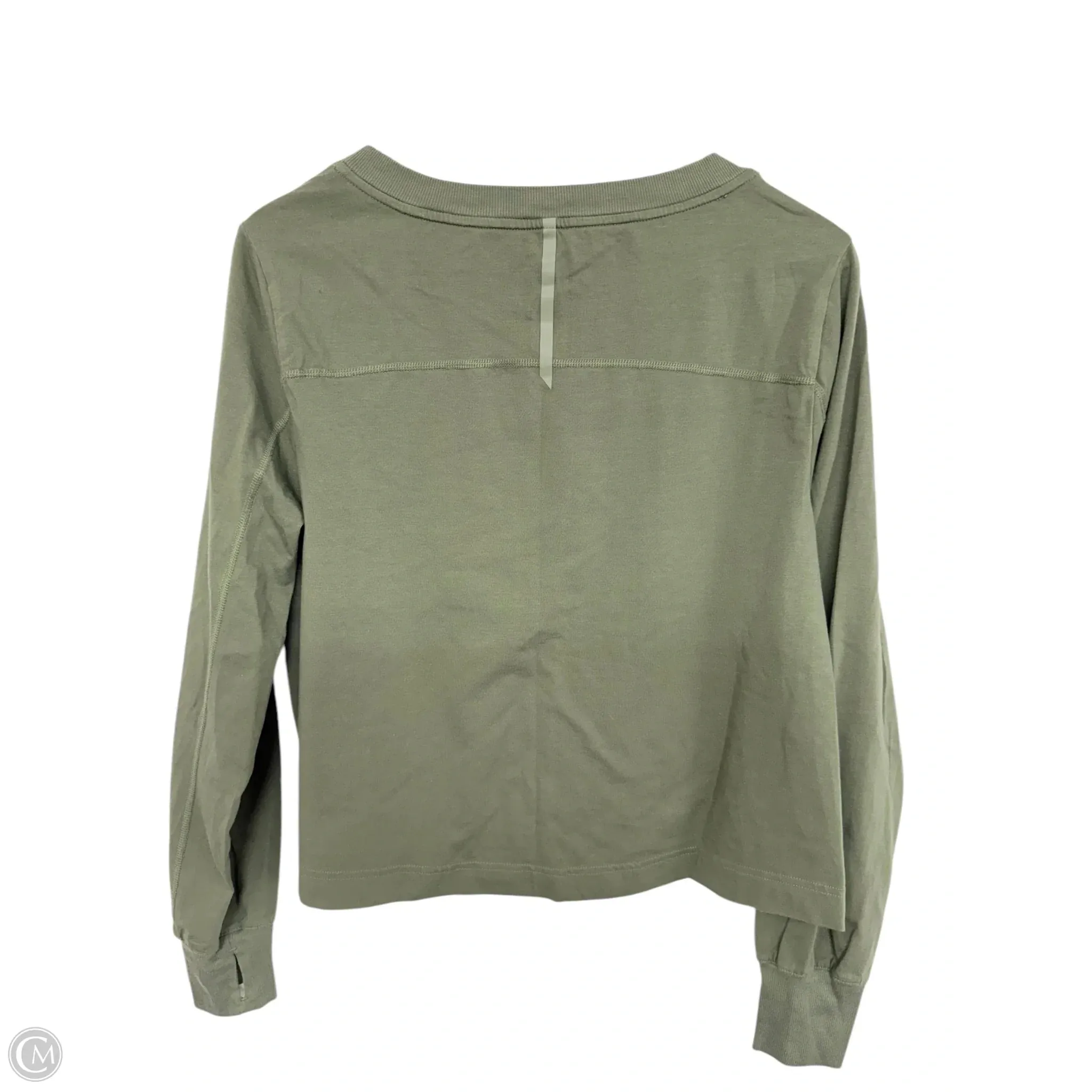 Athletic Top Long Sleeve Crewneck By All In Motion In Green, Size: M