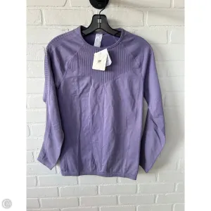 Athletic Top Long Sleeve Crewneck By Fabletics In Purple, Size: M