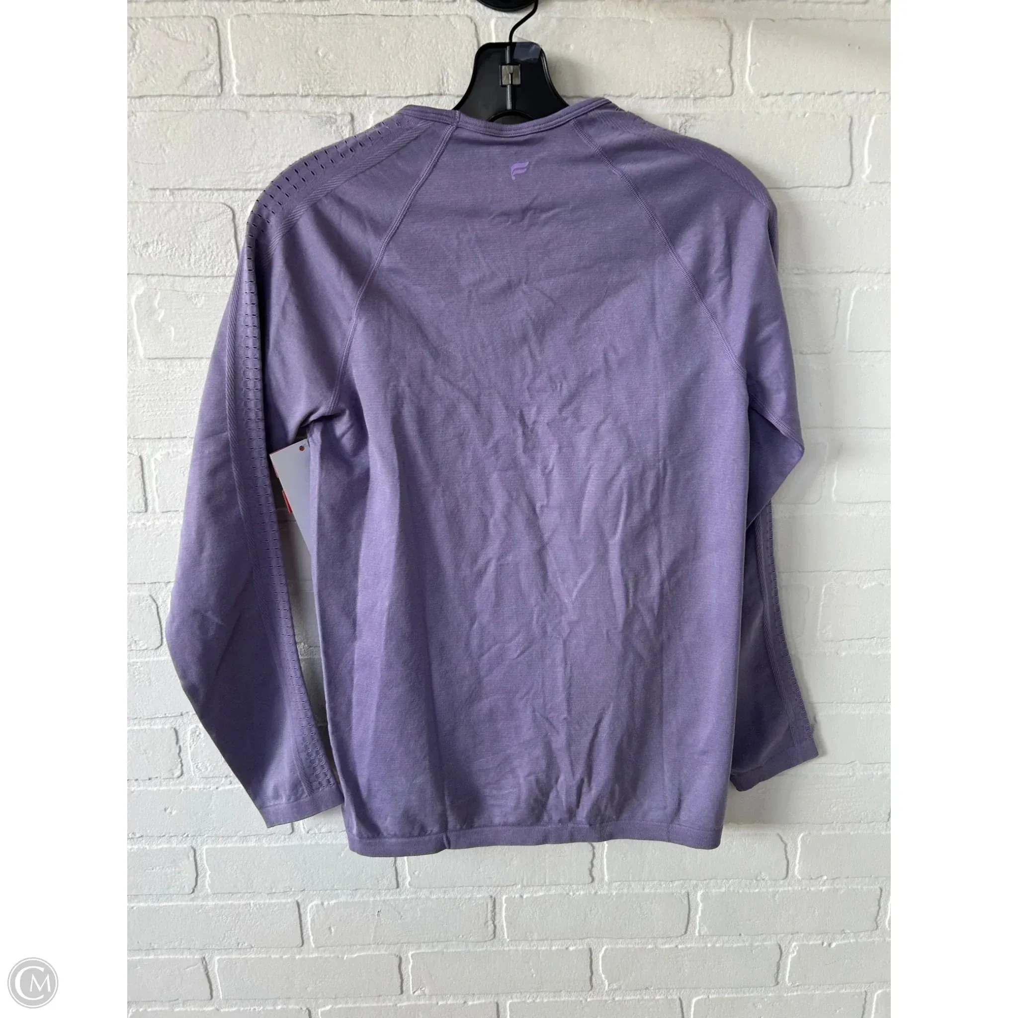 Athletic Top Long Sleeve Crewneck By Fabletics In Purple, Size: M