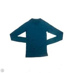 Athletic Top Long Sleeve Crewneck By Lululemon In Blue, Size: 2