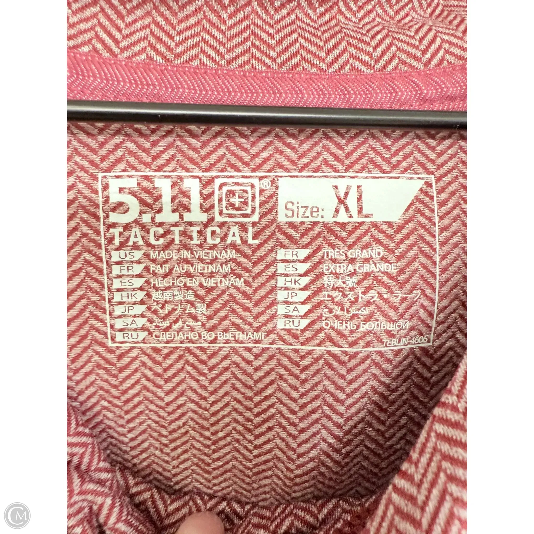 Athletic Top Long Sleeve Hoodie By Clothes Mentor In Red, Size: Xl