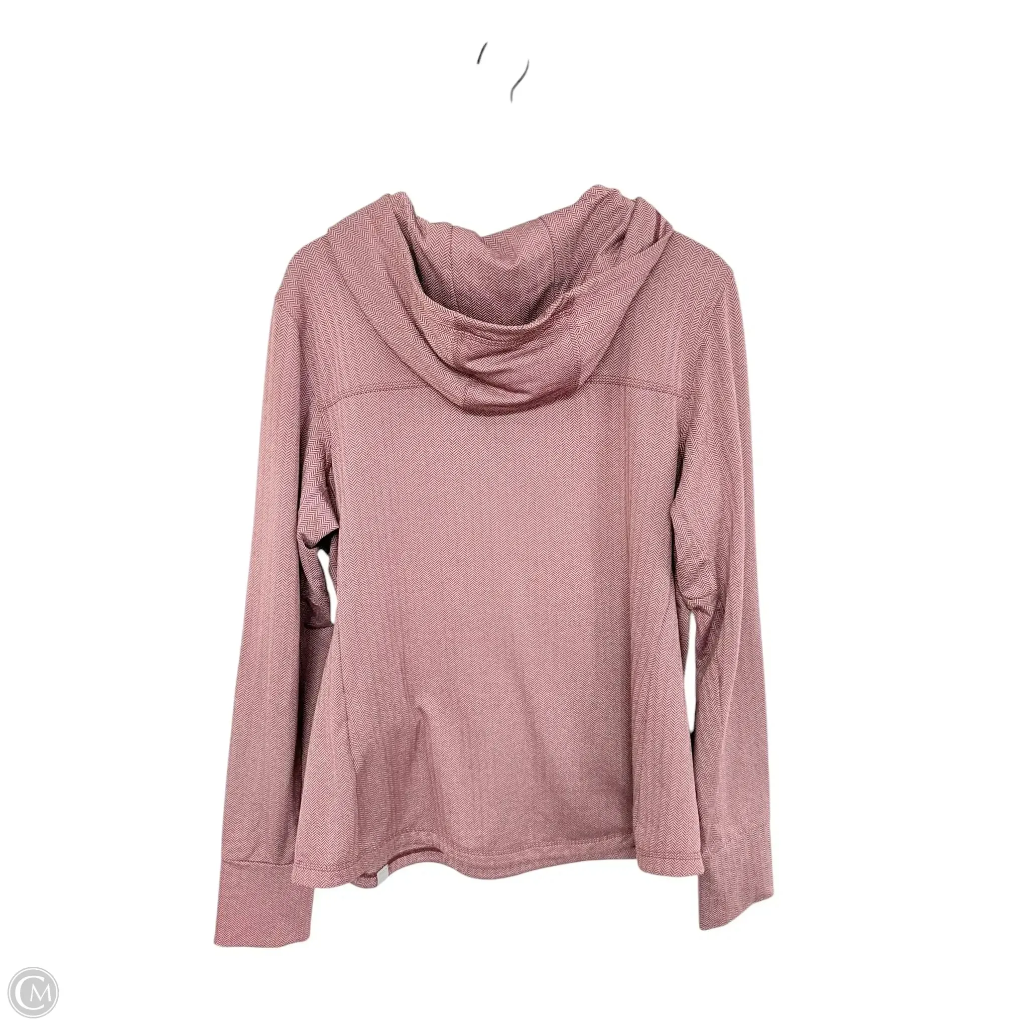 Athletic Top Long Sleeve Hoodie By Clothes Mentor In Red, Size: Xl