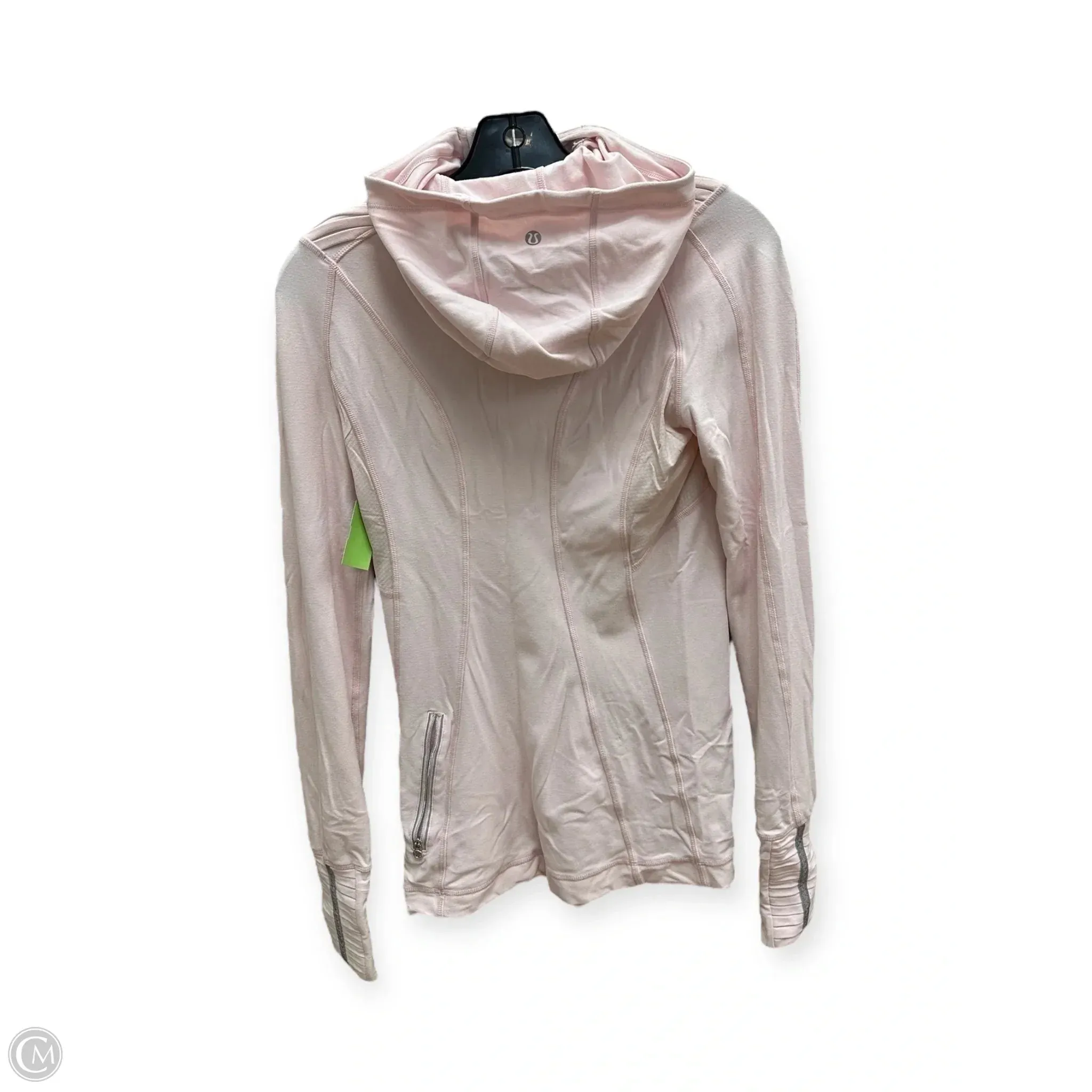 Athletic Top Long Sleeve Hoodie By Lululemon In Pink, Size: S