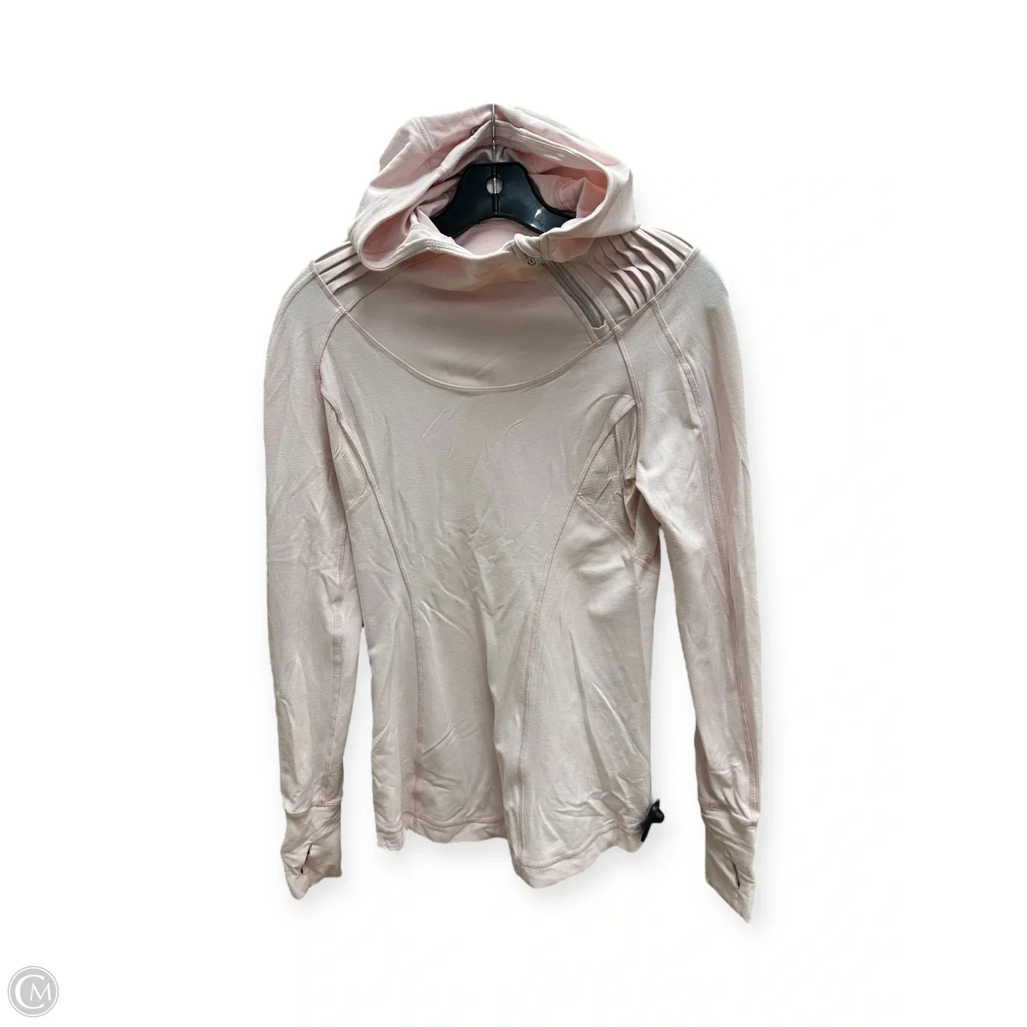 Athletic Top Long Sleeve Hoodie By Lululemon In Pink, Size: S