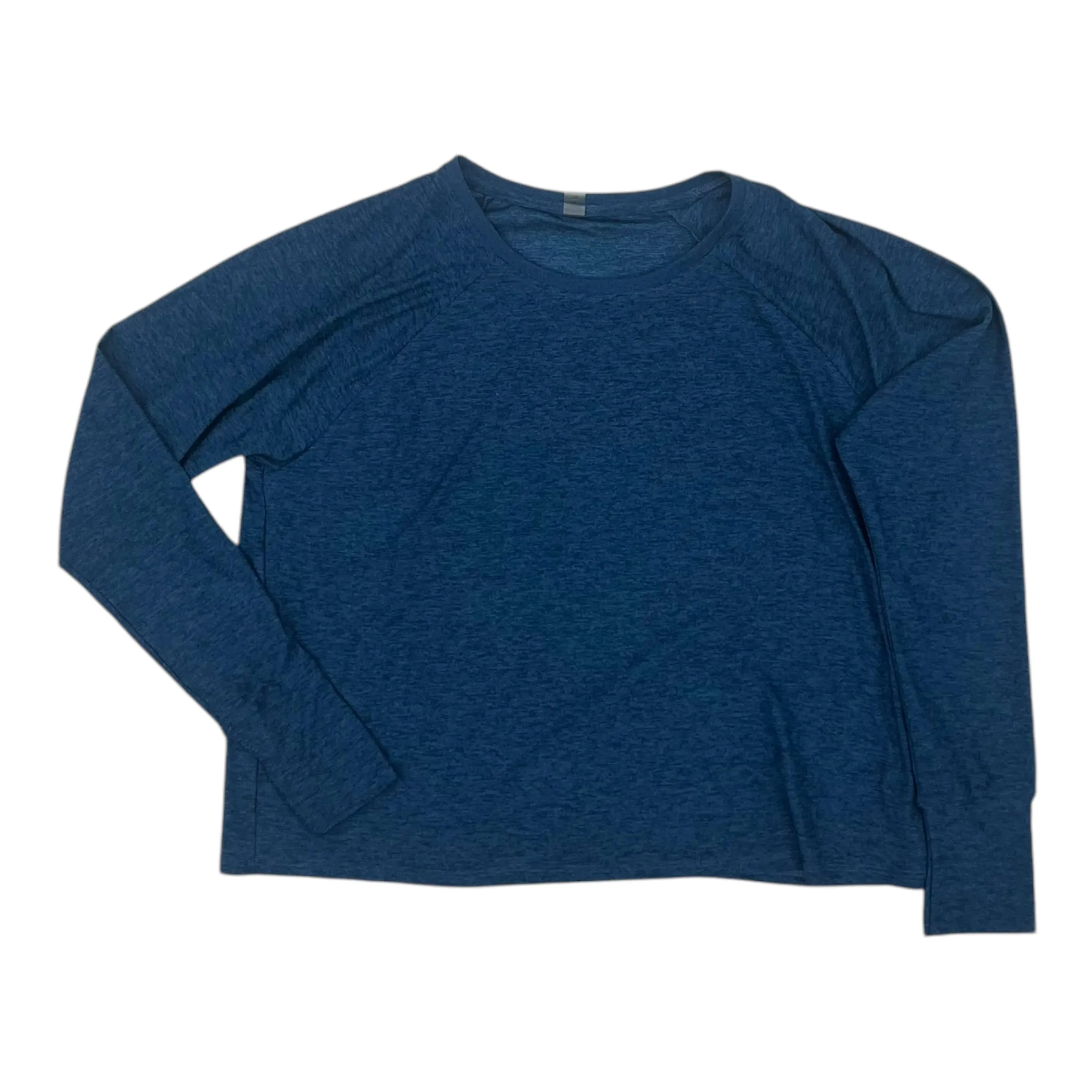 Athletic Top Ls Crewneck By Beyond Yoga In Blue, Size:M