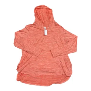 Athletic Top Ls Hoodie By Livi Active In Orange, Size:1X