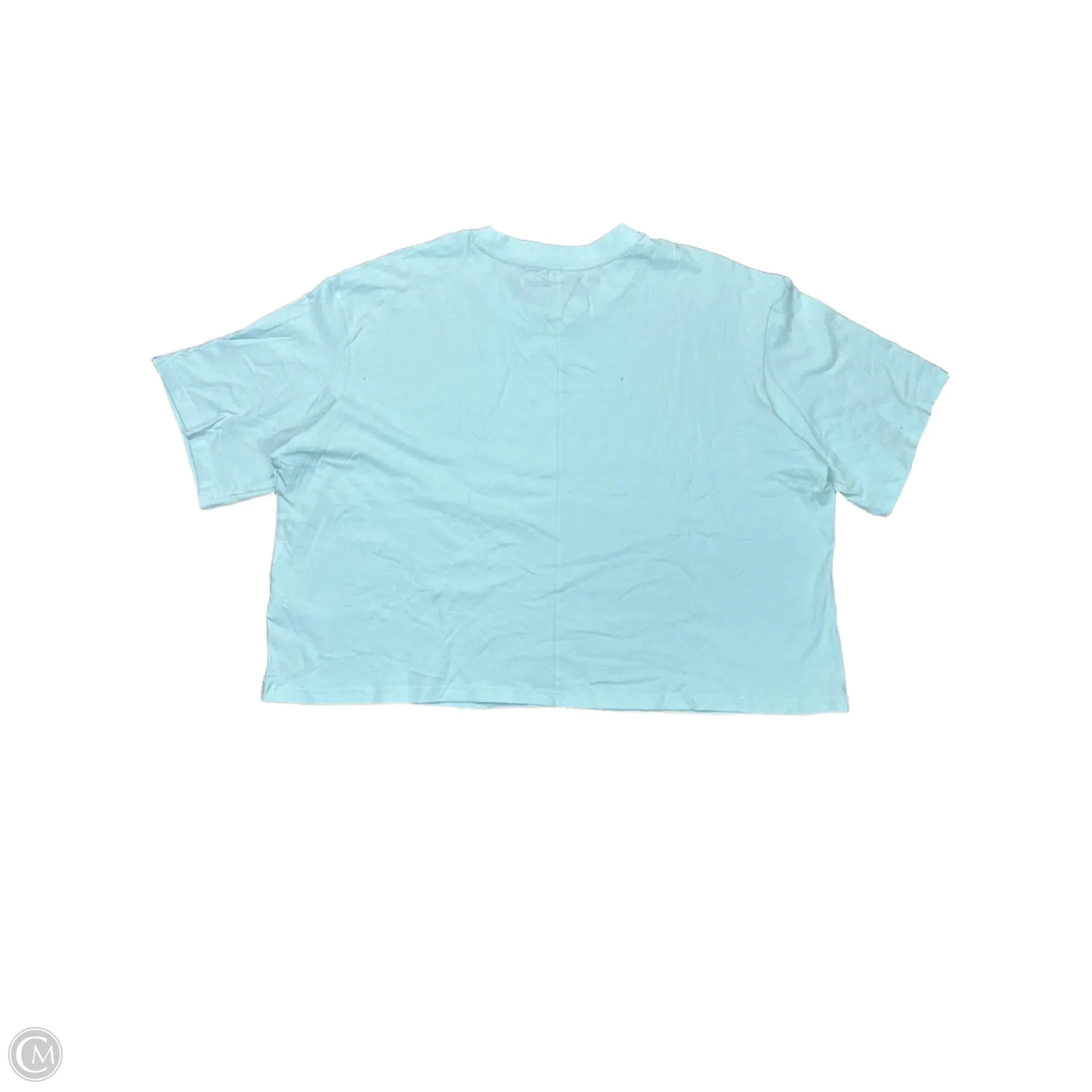 Athletic Top Short Sleeve By Adidas In Blue & Brown, Size: 3x