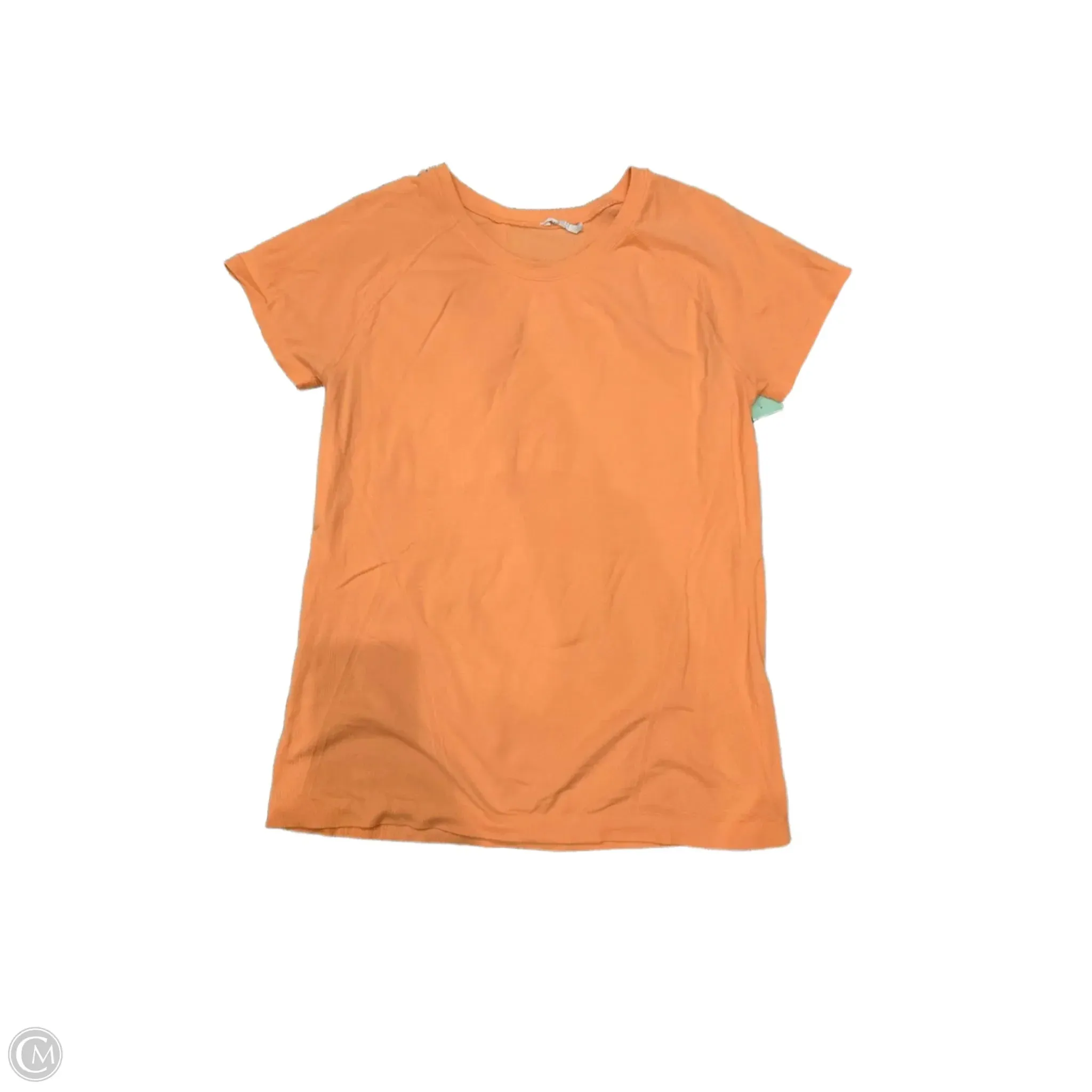 Athletic Top Short Sleeve By Athleta In Orange, Size: L