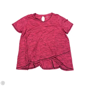 Athletic Top Short Sleeve By Catherines In Pink, Size: 3x