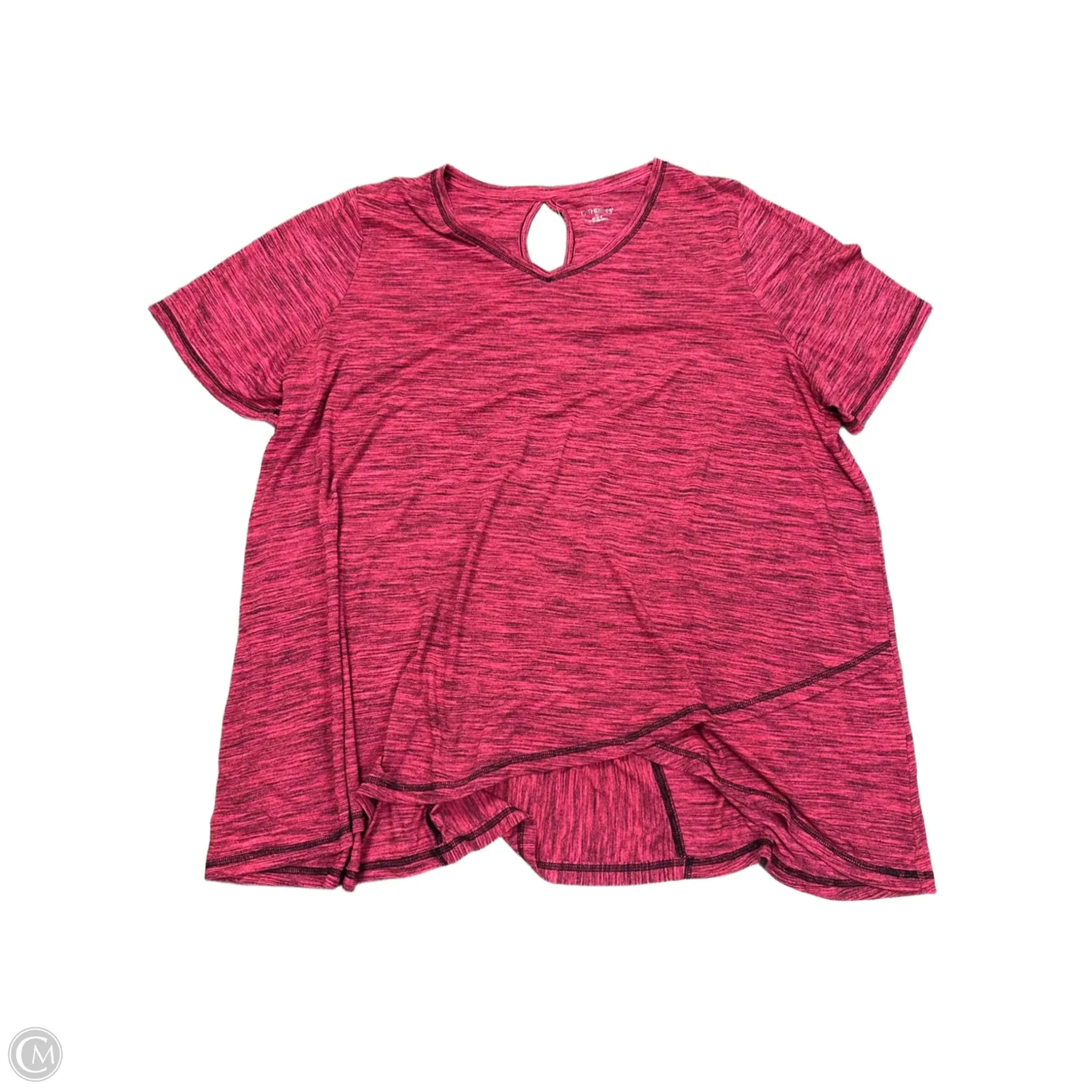 Athletic Top Short Sleeve By Catherines In Pink, Size: 3x