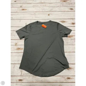Athletic Top Short Sleeve By Cme In Grey, Size: M