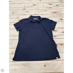 Athletic Top Short Sleeve By Lady Hagen In Navy, Size: L