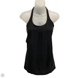 Athletic Top Short Sleeve By Lululemon In Black, Size: M