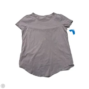 Athletic Top Short Sleeve By Lululemon In Purple, Size: S