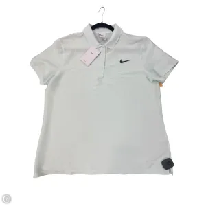 Athletic Top Short Sleeve By Nike Apparel In Aqua, Size: Xl