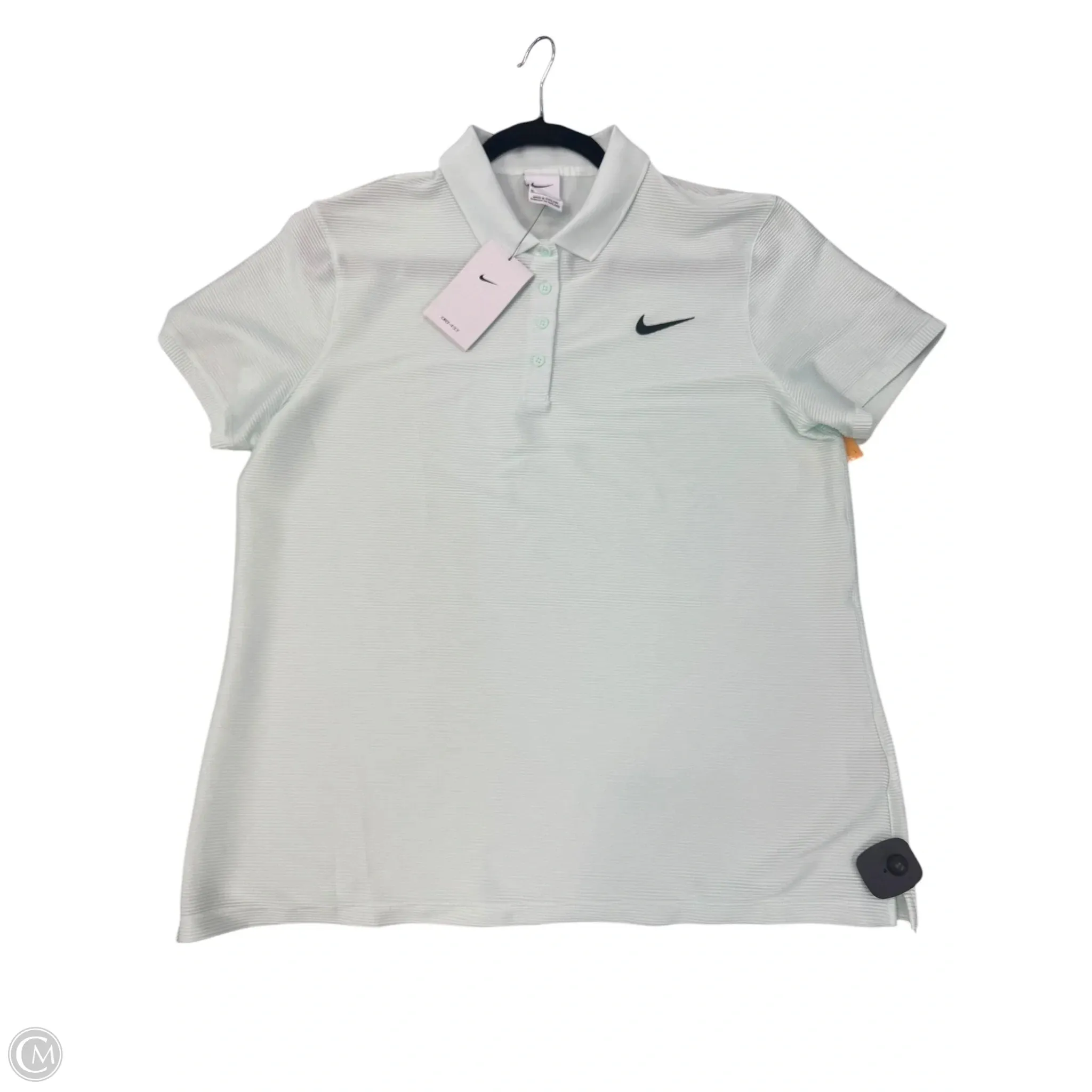 Athletic Top Short Sleeve By Nike Apparel In Aqua, Size: Xl