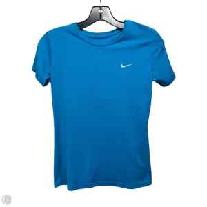 Athletic Top Short Sleeve By Nike Apparel In Blue, Size: Xs