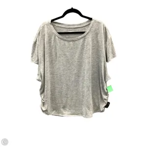 Athletic Top Short Sleeve By Old Navy In Grey, Size: Xxl