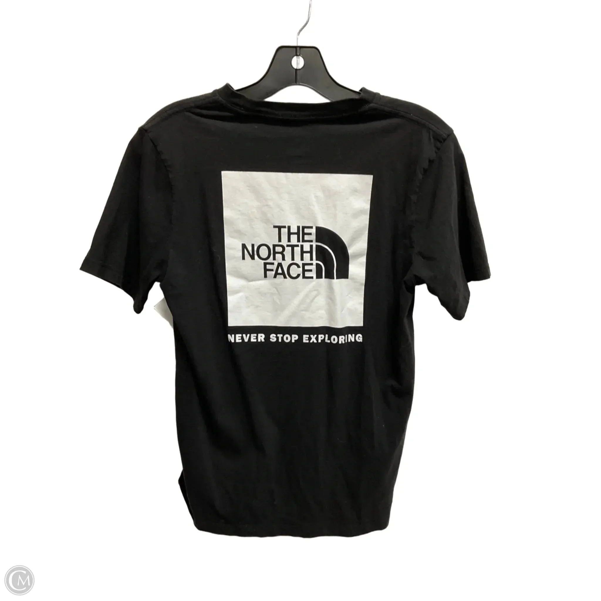 Athletic Top Short Sleeve By The North Face In Black, Size: S