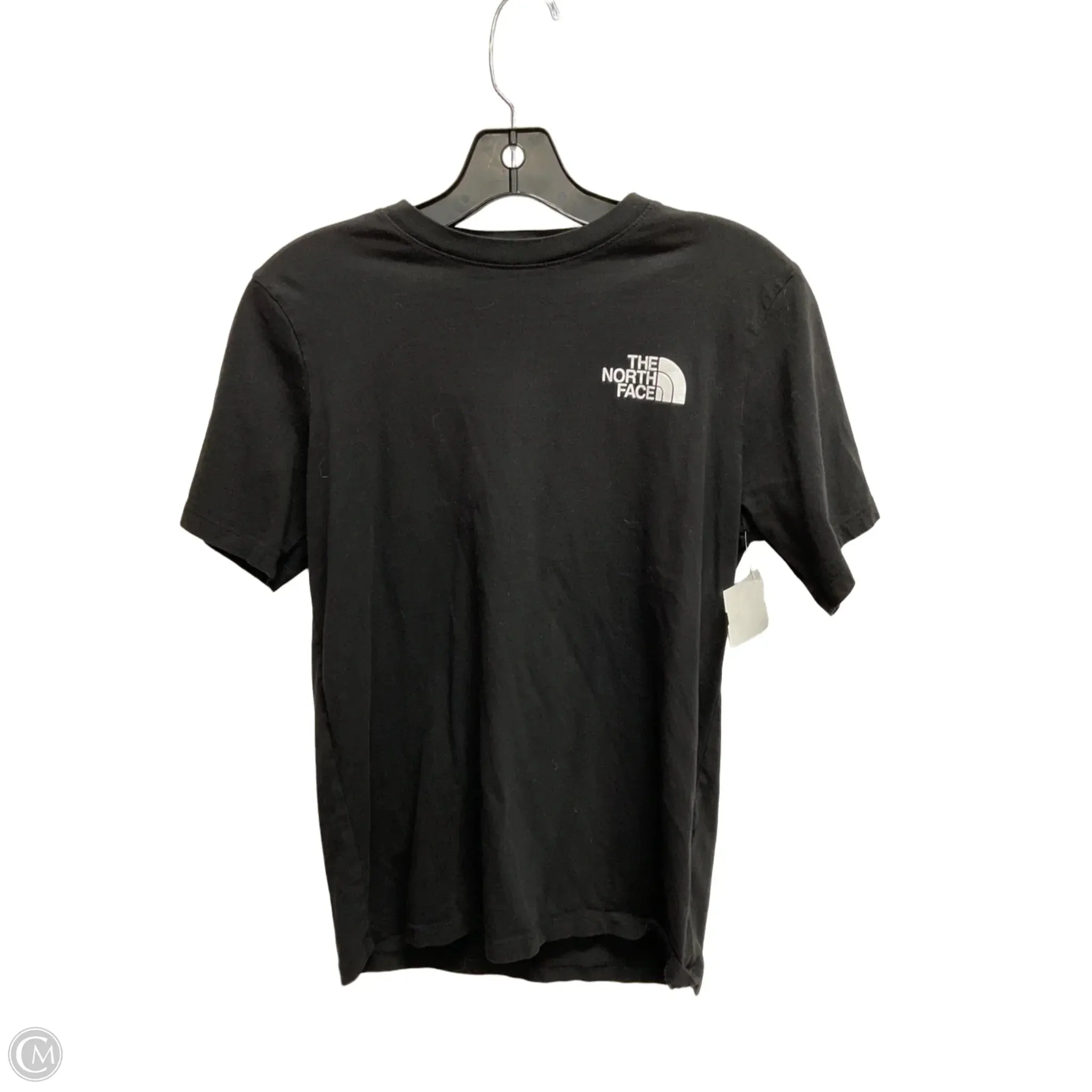 Athletic Top Short Sleeve By The North Face In Black, Size: S