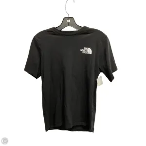 Athletic Top Short Sleeve By The North Face In Black, Size: S