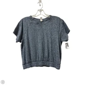 Athletic Top Short Sleeve By Velocity In Navy, Size: M