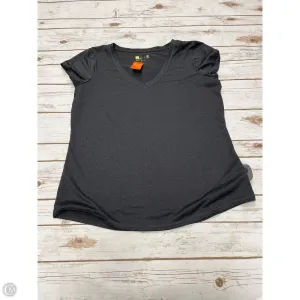 Athletic Top Short Sleeve By Xersion In Grey, Size: L