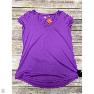 Athletic Top Short Sleeve By Xersion In Purple, Size: Small