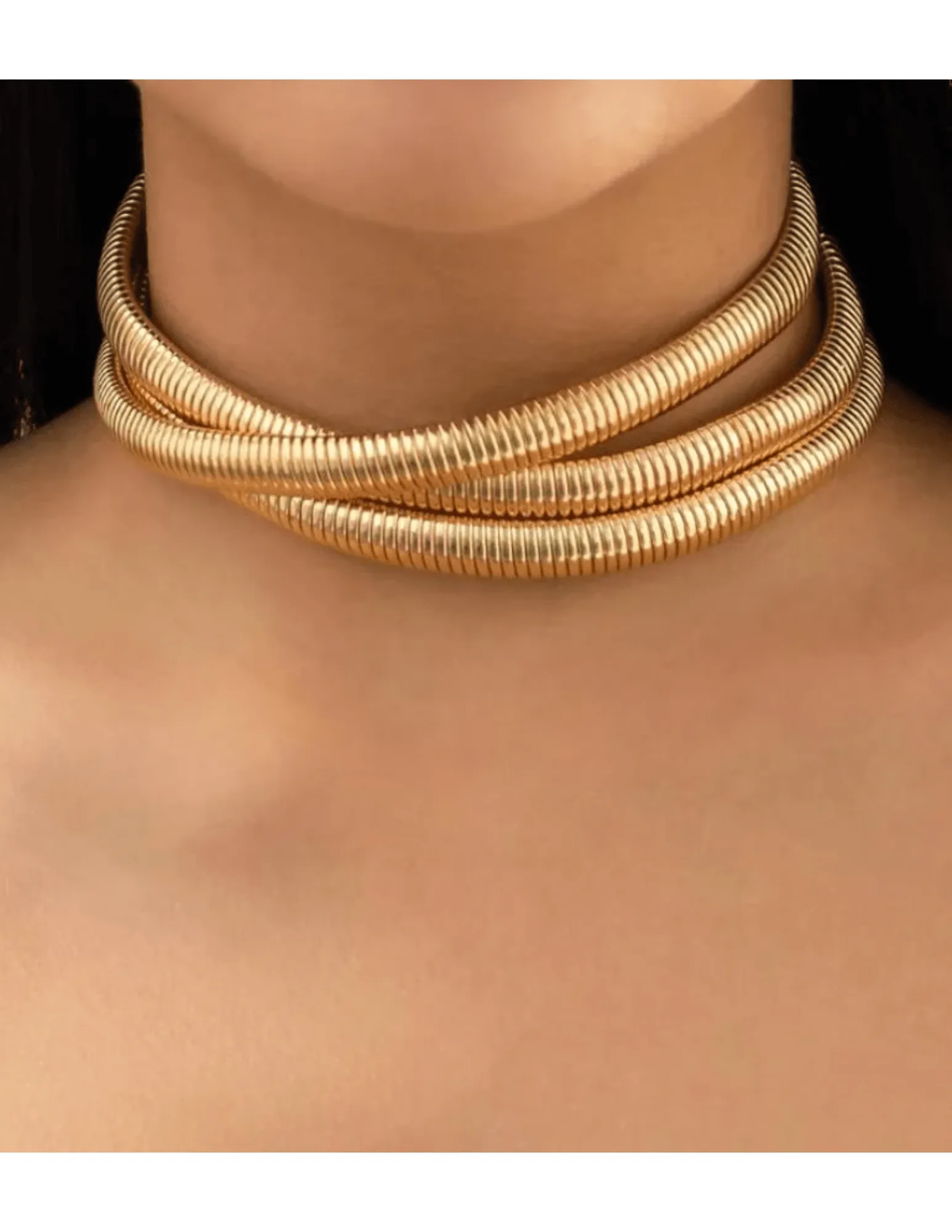 Austin Blaze Trio Snake Collar Necklace