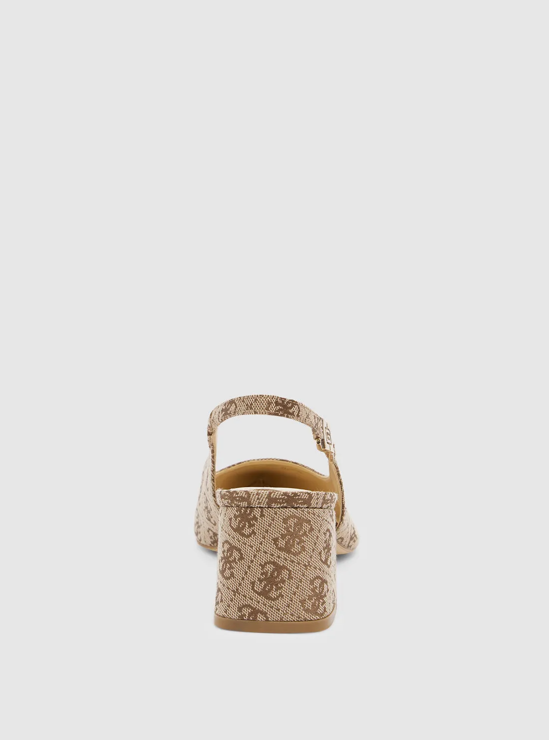 Beige Logo Zabela Sling Back Heel Guess