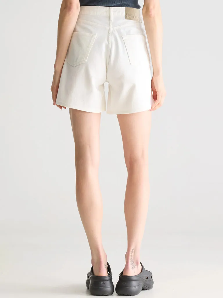 Bellerose Pactol Denim Shorts in White