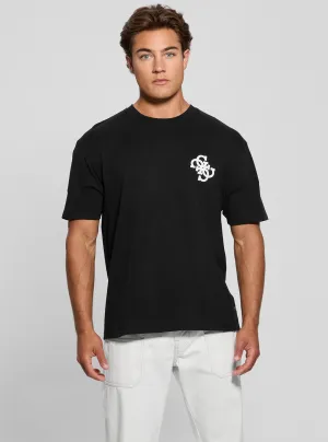 Black Bandana Applique T-Shirt Guess