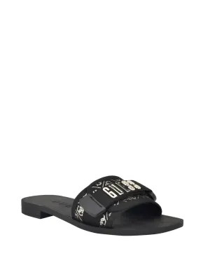 Black Elyze Logo Slides Guess