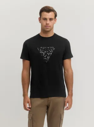 Black Embroidered T-Shirt Guess