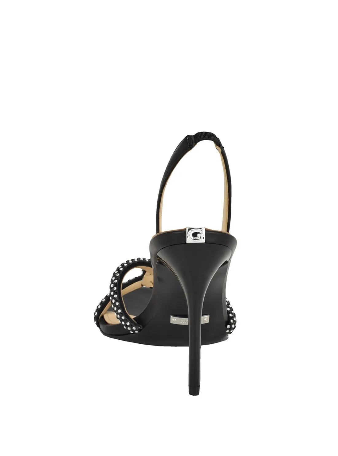 Black Meomis Strappy Stiletto Heels Guess