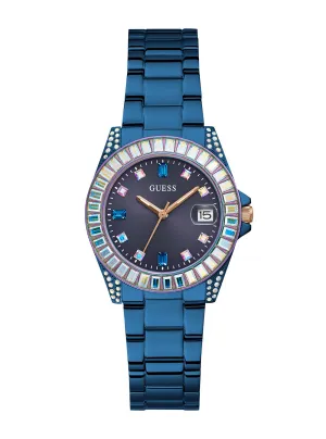 Blue Crystal Opaline Watch Guess